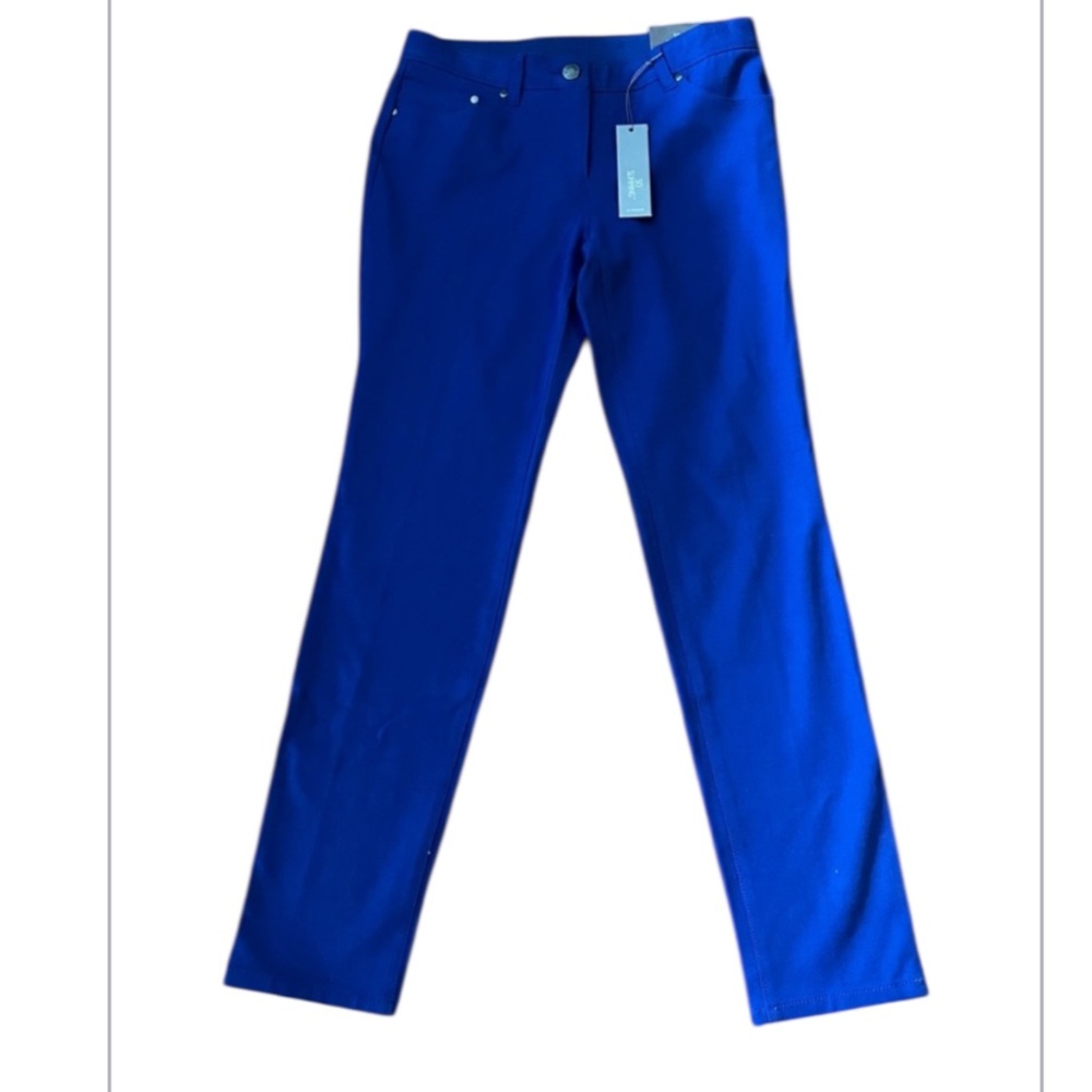 Chico's - So Slimming Getaway Pants-Slim Leg Regular-Blue Grotto- Size0(Small:4)